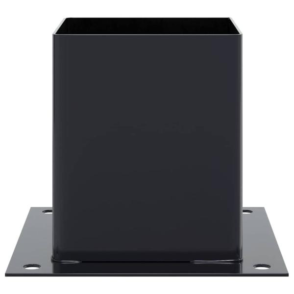 Pfostenträger Quadrat 4 Stk. 101x101 mm Stahl Pulverbeschichtet