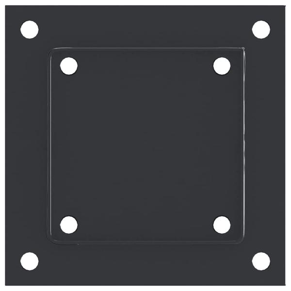 Pfostenträger Quadrat 4 Stk. 101x101 mm Stahl Pulverbeschichtet