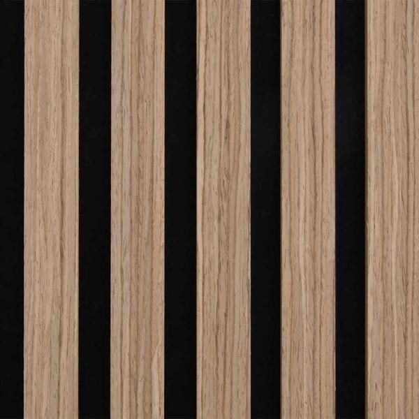 Akustik Wandpaneele 2 Stk. Lamellen 60,5x60 cm Eichenfurnier