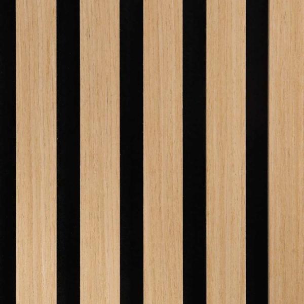 Akustik Wandpaneele 8 Stk. Lamellen 60,5x60 cm Eichenfurnier