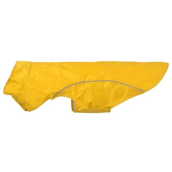 Hunde Regenmantel mit Reflexstreifen Polyester Gelb XL