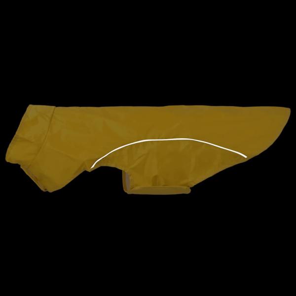 Hunde Regenmantel mit Reflexstreifen Polyester Gelb XL