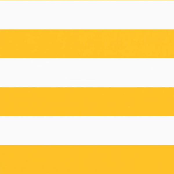 Balkon-Sichtschutz Gelb und Weiß Gestreift 120x1000 cm