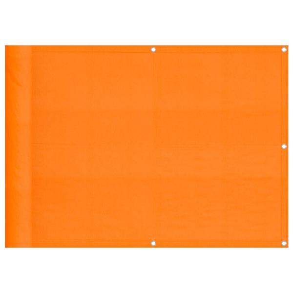 Balkon-Sichtschutz Orange 75x1000 cm 100 % Polyester-Oxford