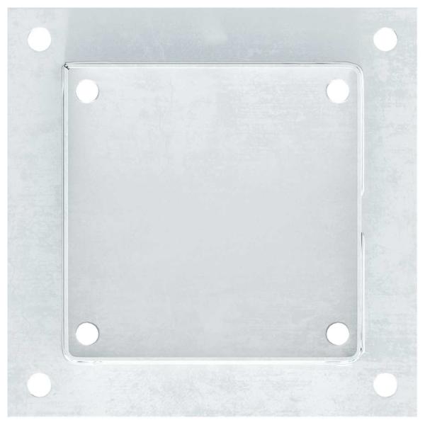 Pfostenträger Quadratisch 4Stk. Silber 141x141mm Stahl Verzinkt