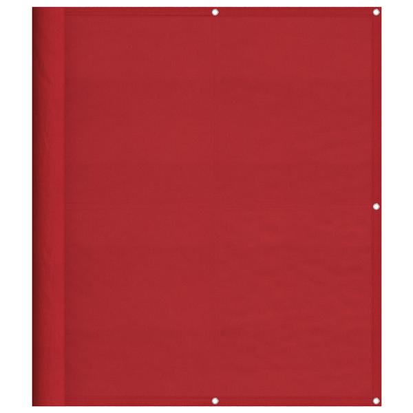 Balkon-Sichtschutz Rot 120x700 cm 100% Polyester-Oxford