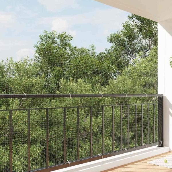 ARDEBO.de - Katzennetz Transparent 8x3 m Nylon