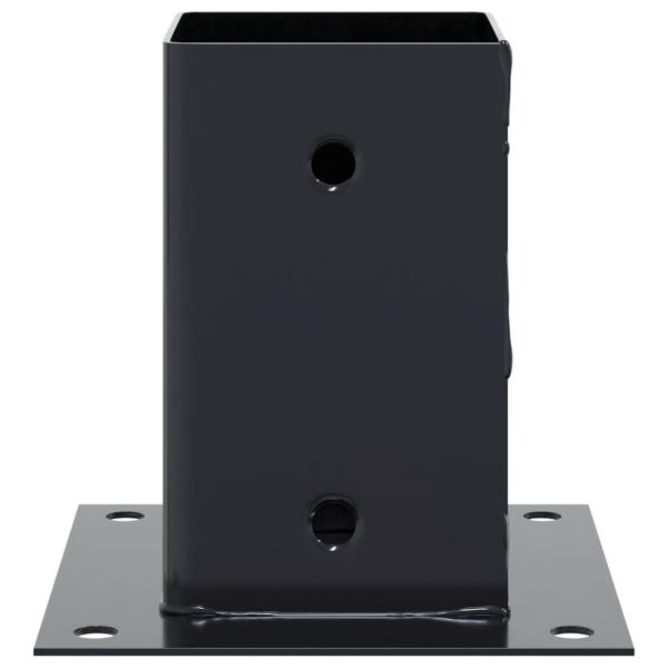 Pfostenträger Quadrat 4 Stk. 91x91 mm Pulverbeschichteter Stahl