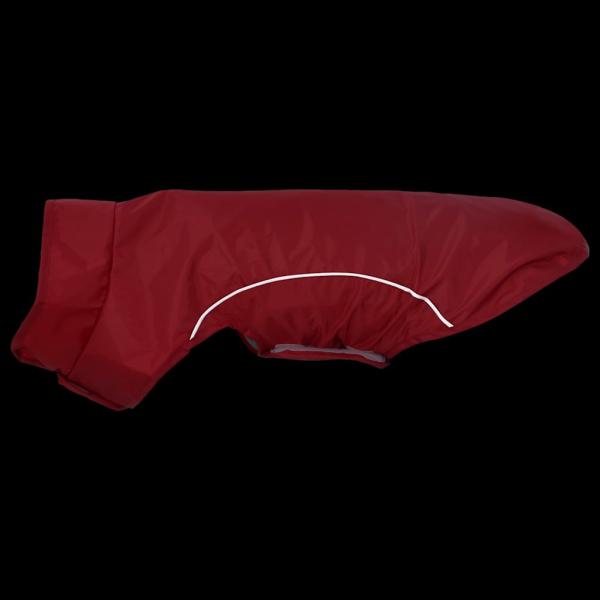 Hunde Regenmantel mit Reflexstreifen Polyester Rot S