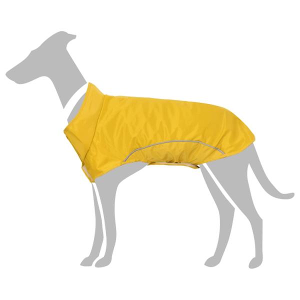 ARDEBO.de - Hunde Regenmantel mit Reflexstreifen Polyester Gelb XXS