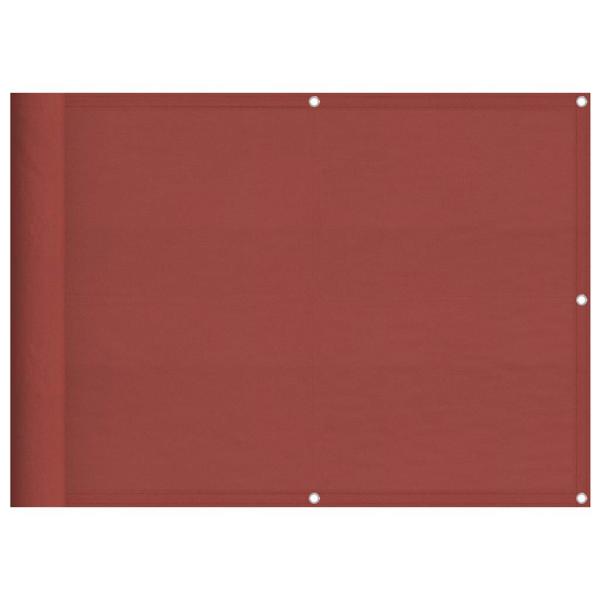 ARDEBO.de - Balkon-Sichtschutz Terrakotta 75x1000 cm 100 % Polyester-Oxford