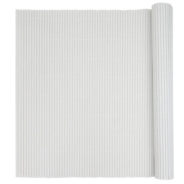 Gartenzaun Doppelseitig Weiß 1,8x3 m PVC