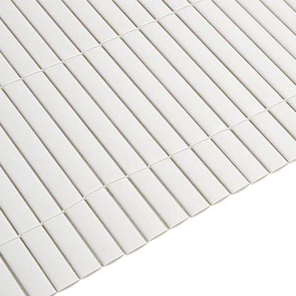 Gartenzaun Doppelseitig Weiß 1,8x3 m PVC