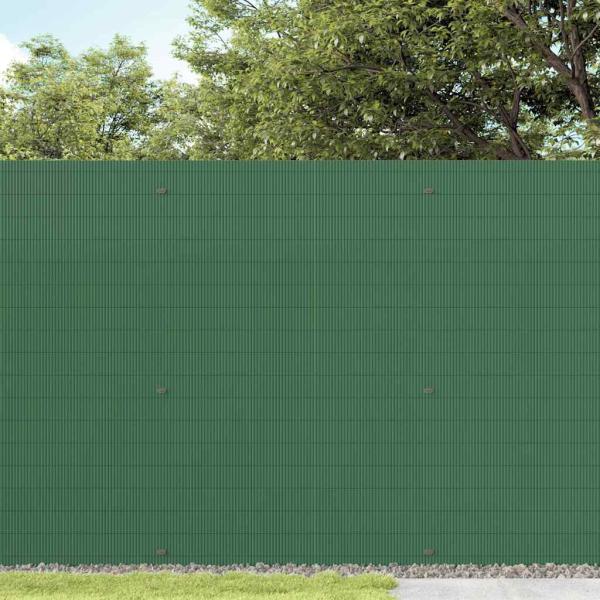 Gartenzaun Doppelseitig Grün 1,8x5 m PVC