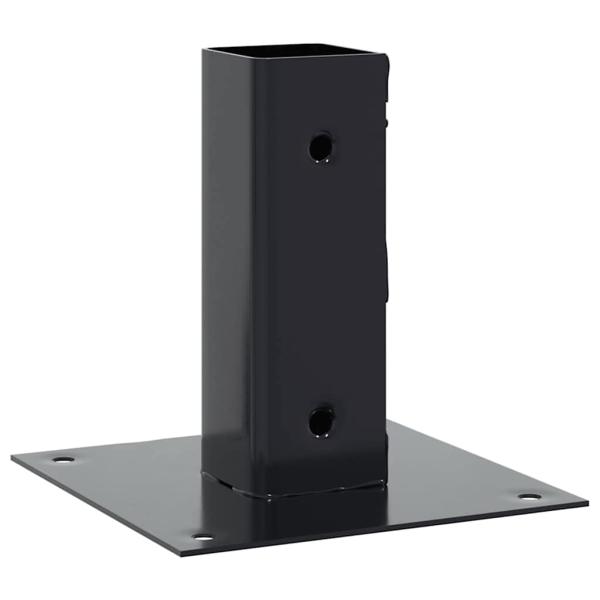 Pfostenträger Quadrat 4 Stk. 51x51 mm Pulverbeschichteter Stahl