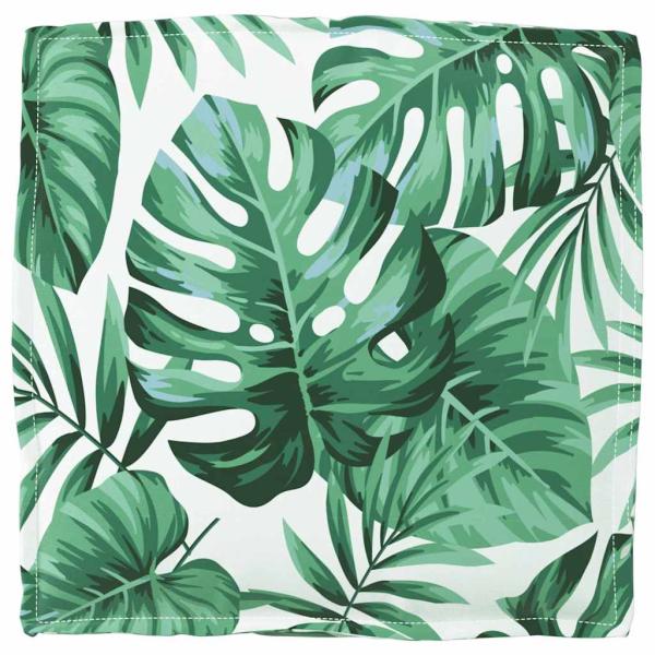 Außensitzkissen Set aus 6 Blattmuster Polyester 40 x 40 x 8 cm