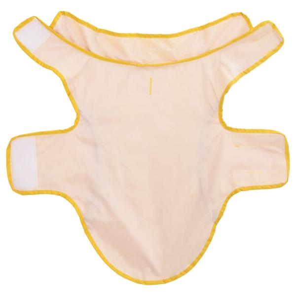 Hunde Regenmantel mit Reflexstreifen Polyester Gelb S