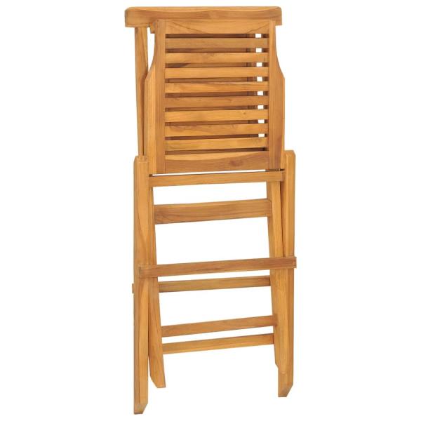 ARDEBO.de - Gartenstühle 2 Stk. Klappbar 47x63x90 cm Massivholz Teak