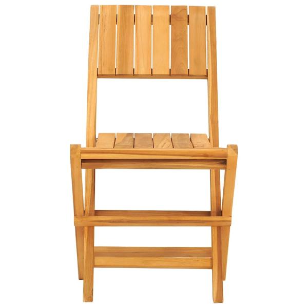 Klappstühle, 6 Stück, 47 x 62 x 90 cm, Massivholz Teak