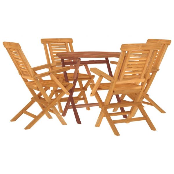 ARDEBO.de - 5-tlg. Garten-Essgruppe Massivholz Teak