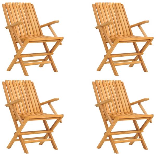 5-tlg. Garten-Essgruppe Massivholz Teak