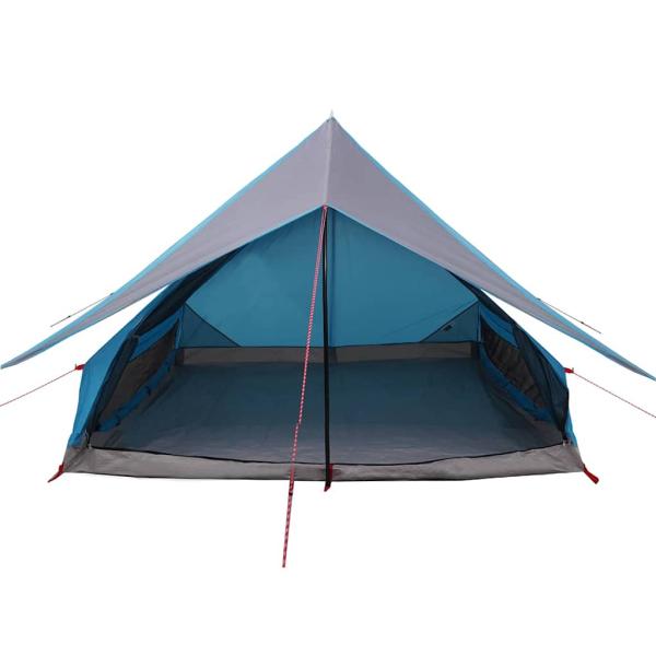 Familienzelt 7-Personen Blau Polyester 7-Personen