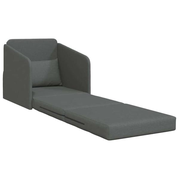 Sofa Dunkelgrau Stoff 200 x 60 x 62 cm Langlebig