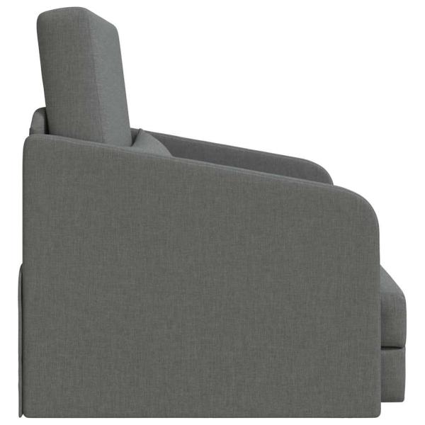 Sofa Dunkelgrau Stoff 200 x 60 x 62 cm Langlebig