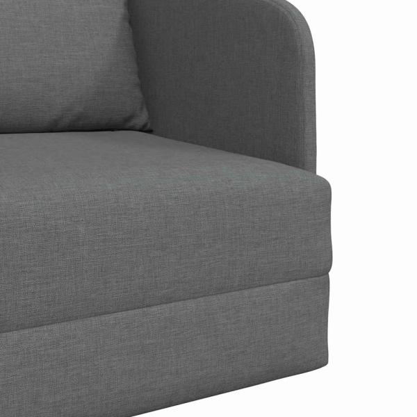 Sofa Dunkelgrau Stoff 200 x 60 x 62 cm Langlebig