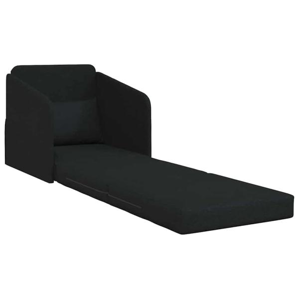 Sofa Schwarz Polyester, Holz 200 x 60 x 62 cm Ergonomisch