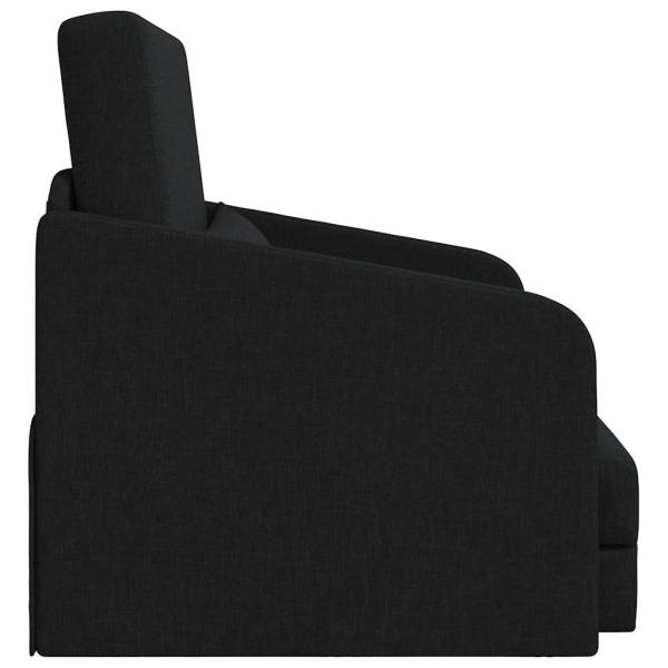 Sofa Schwarz Polyester, Holz 200 x 60 x 62 cm Ergonomisch