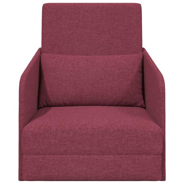 Sofa Weinrot Polyester 200 x 60 x 62 cm Abnehmbare Bezüge
