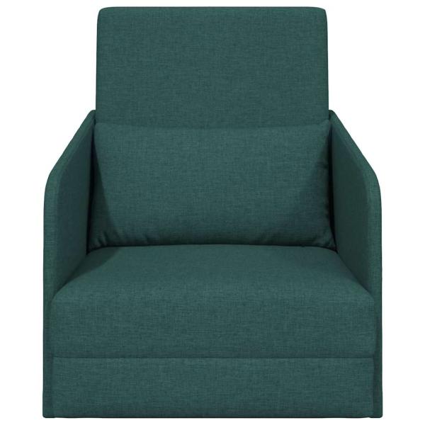 Sofa Dunkelgrün Polyesterstoff 200 x 60 x 62 cm Langlebig