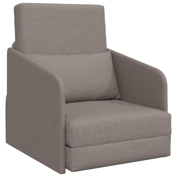 Schlafsofa Taupe 65 x 80 x 83 cm Stoff