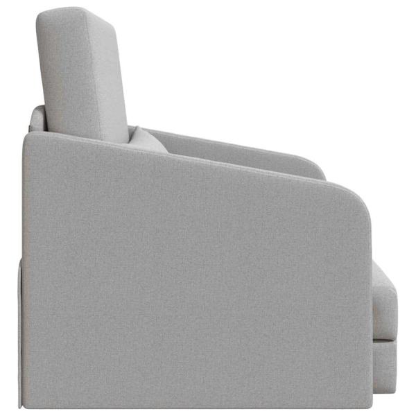 Sofa Wolken-Grau Polyester 200 x 60 x 62 cm Futon Sofa-Bett