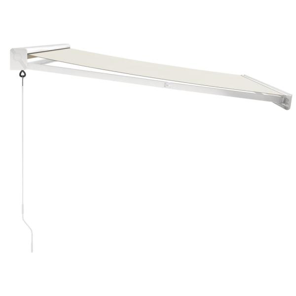 Markise Einziehbar Creme 3,5x2,5 m Stoff und Aluminium