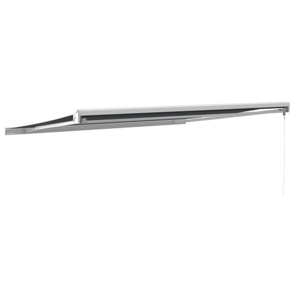 Markise Einziehbar Anthrazit 4x3 m Stoff und Aluminium