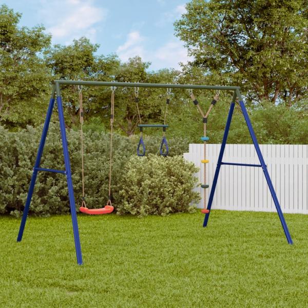 ARDEBO.de - Schaukel-Set mit Schaukelsitz Trapez und Kletterschaukel
