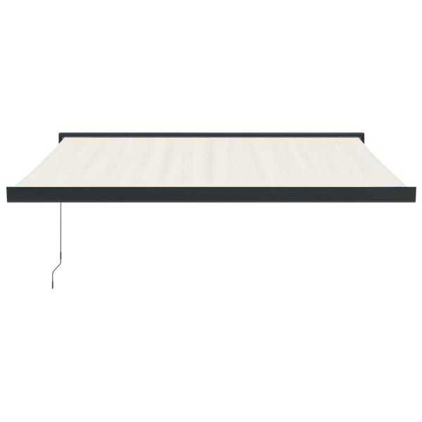 Markise Einziehbar Creme 3x2,5 m Stoff und Aluminium