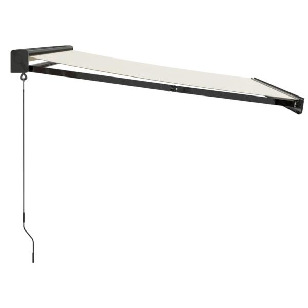 Markise Einziehbar Creme 3x2,5 m Stoff und Aluminium