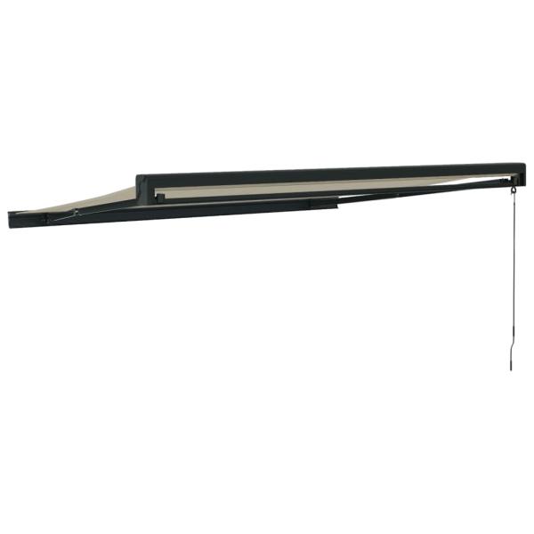 Markise Einziehbar Creme 3x2,5 m Stoff und Aluminium