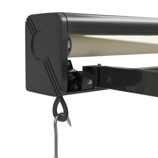 Markise Einziehbar Creme 3x2,5 m Stoff und Aluminium