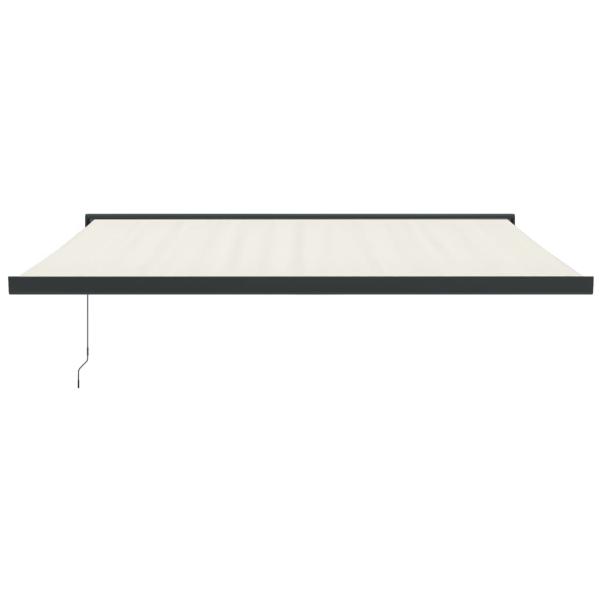 Markise Einziehbar Creme 4x3 m Stoff und Aluminium