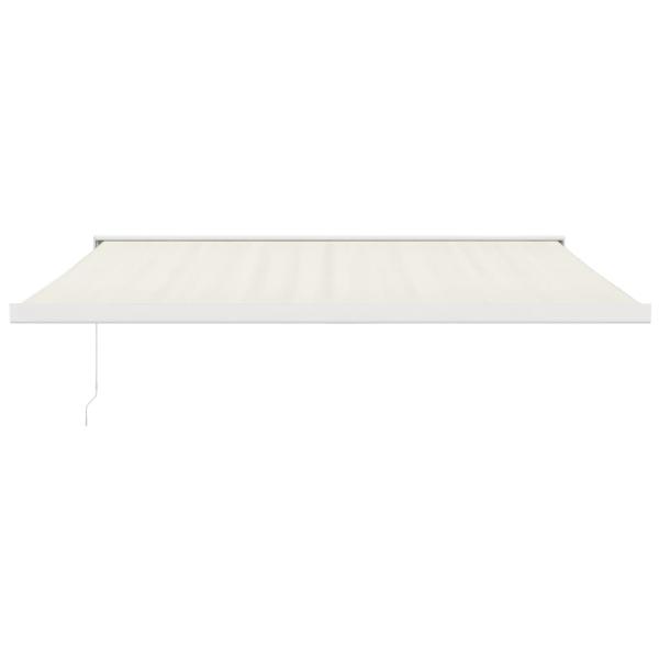 Markise Einziehbar Creme 4x3 m Stoff und Aluminium