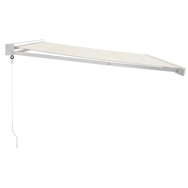 Markise Einziehbar Creme 4x3 m Stoff und Aluminium