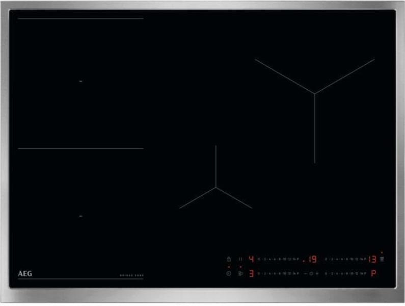 ARDEBO.de AEG TO74IB00UB Autarkes Induktionskochfeld, 69,6 cm breit, Hob²Hood, Timer, Kindersicherung, TouchControl, Edelstahlrahmen