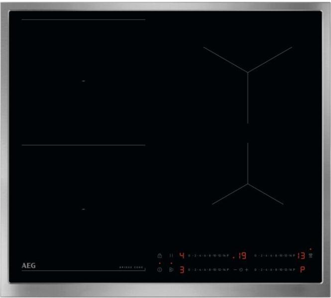 ARDEBO.de AEG TO64IB0BXB Autarkes Induktionskochfeld, 57,6 cm breit, Timer, Kindersicherung, TouchControl, Edelstahlrahmen