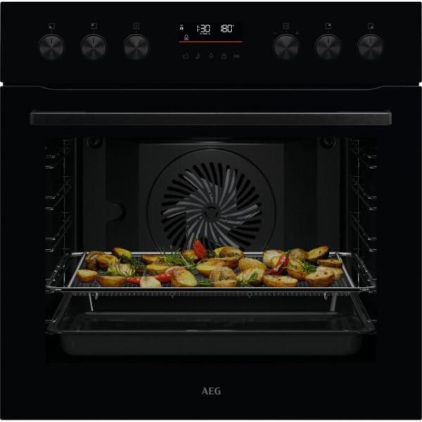 ARDEBO.de AEG KOMBI425PI EEK: A+ Herdset mit Induktionskochfeld (OU5PE40AK+ OIX64A00XB), 60 cm breit, 71 L, Pyrolyse, schwarz