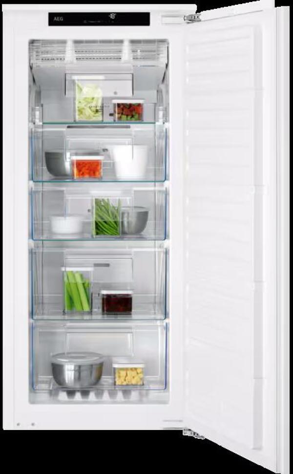 ARDEBO.de AEG OAB7N12EF Einbau Gefrierschrank, Nischenhöhe 122,5 cm, 122 L, No Frost, Festtür, Frostmatic, LCD Display