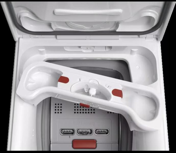 AEG LTR6E60378 7kg Toplader Waschmaschine, 40 cm breit, 1300 U/Min, Aqua Control, Nachlegefunktion, ProSense-Mengenautomatik, weiß